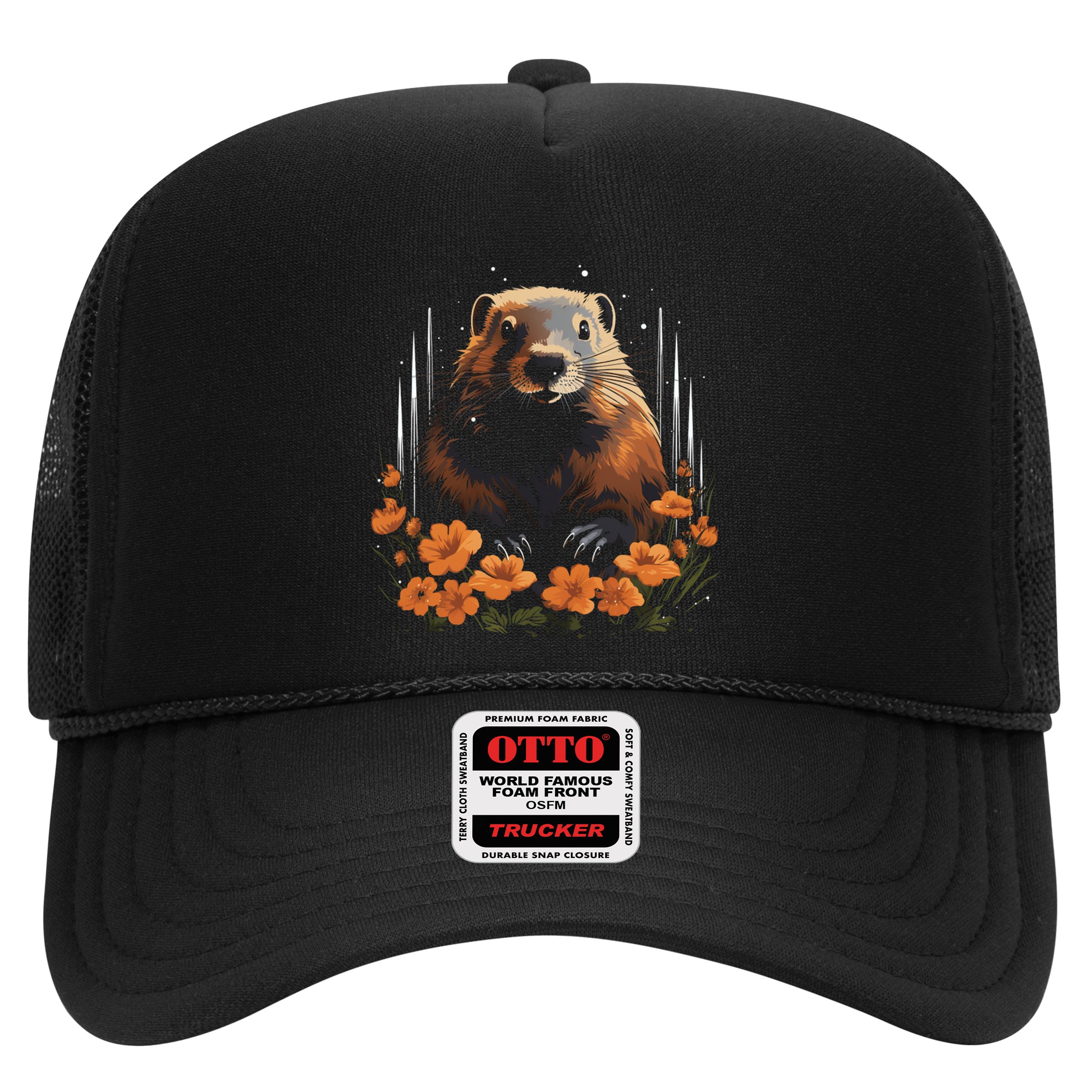 Marmot Wildlife Colorful Marmot Lover Wildlife Animal Gift Hat