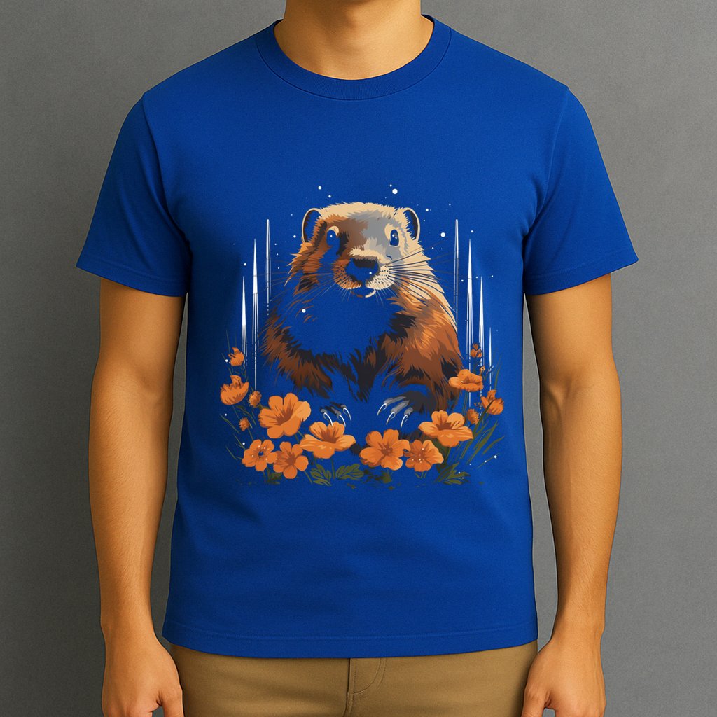 Marmot Wildlife Colorful Marmot Lover Wildlife Animal Gift T-Shirt