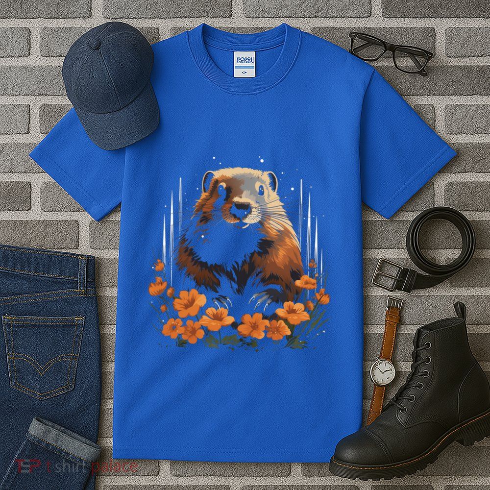 Marmot Wildlife Colorful Marmot Lover Wildlife Animal Gift Tall T-Shirt