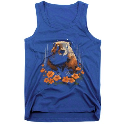 Marmot Wildlife Colorful Marmot Lover Wildlife Animal Gift Tank Top