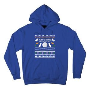 Merry Witchmas Cat Ugly Christmas Gift Tall Hoodie