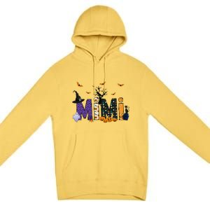 Mimi Witch Cute Grandma Mimi Halloween Costume Funny Premium Pullover Hoodie