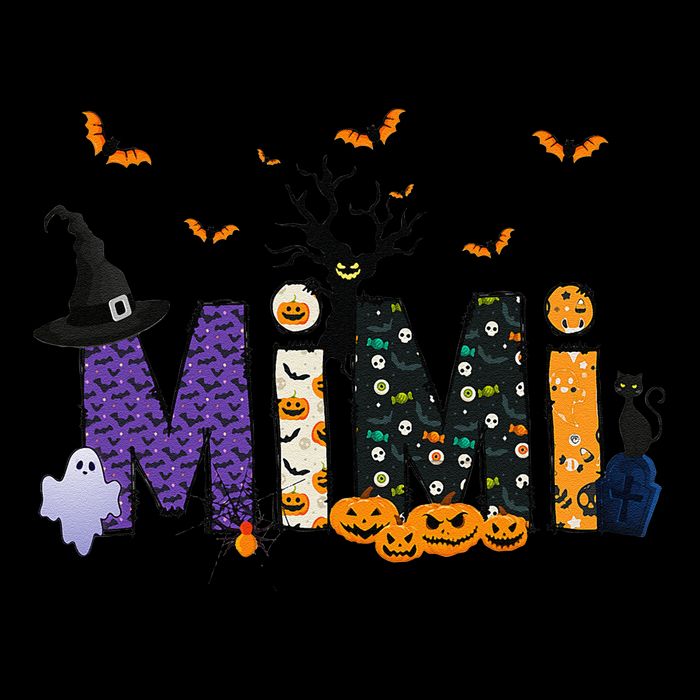 Mimi Witch Cute Grandma Mimi Halloween Costume Funny Sustainable Bucket Hat