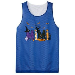 Mimi Witch Cute Grandma Mimi Halloween Costume Funny Mesh Reversible Basketball Jersey Tank