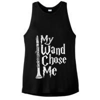 My Wand Chose Me Clarinet Player Clarinetist Music Lover Ladies PosiCharge Tri-Blend Wicking Tank
