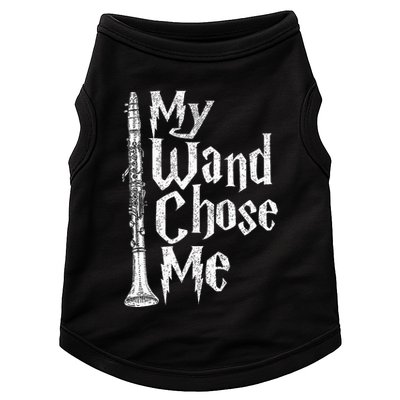My Wand Chose Me Clarinet Player Clarinetist Music Lover Doggie Tank