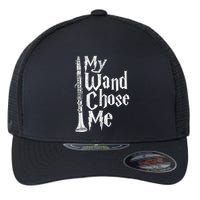 My Wand Chose Me Clarinet Player Clarinetist Music Lover Flexfit Unipanel Trucker Cap