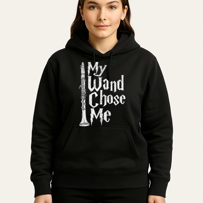 My Wand Chose Me Clarinet Player Clarinetist Music Lover Hoodie