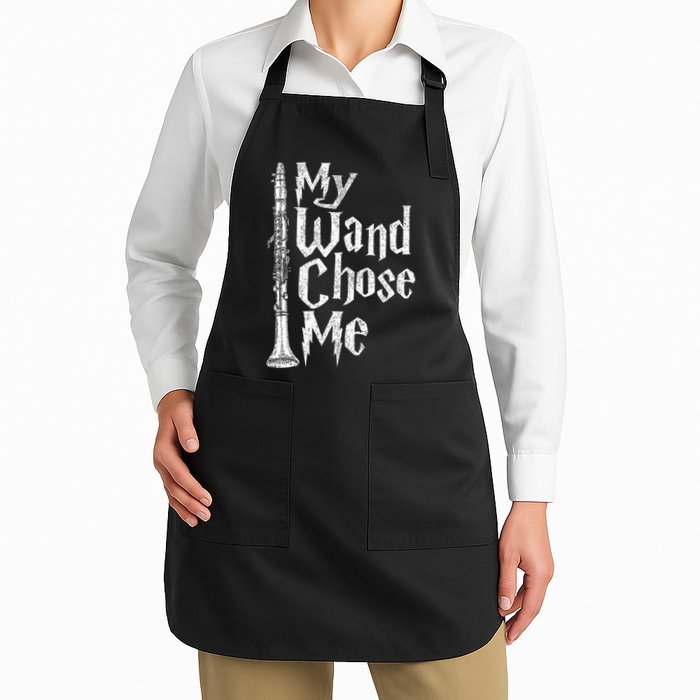My Wand Chose Me Clarinet Player Clarinetist Music Lover Apron