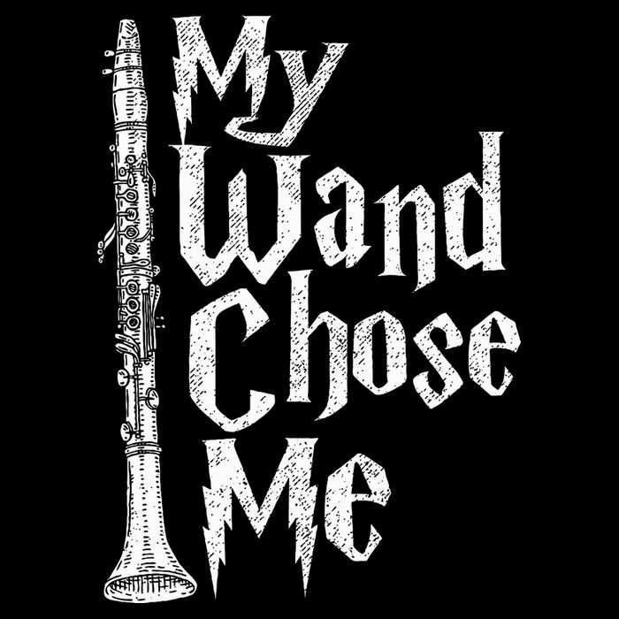 My Wand Chose Me Clarinet Player Clarinetist Music Lover Button