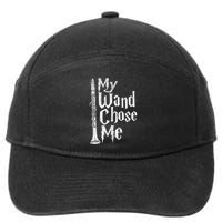 My Wand Chose Me Clarinet Player Clarinetist Music Lover 7-Panel Snapback Hat