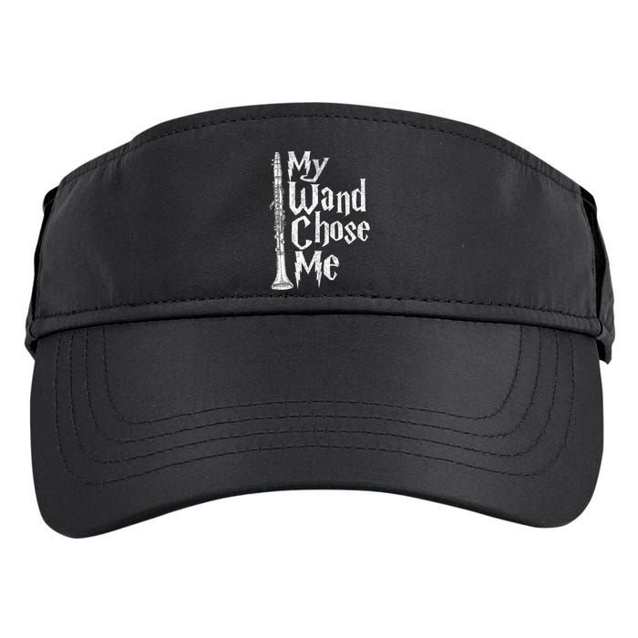 My Wand Chose Me Clarinet Player Clarinetist Music Lover Adult Drive Performance Visor