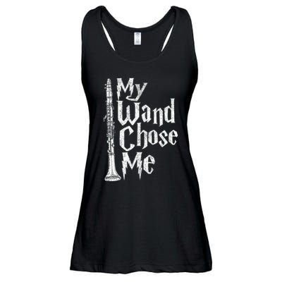 My Wand Chose Me Clarinet Player Clarinetist Music Lover Ladies Essential Flowy Tank