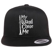 My Wand Chose Me Clarinet Player Clarinetist Music Lover Flatbill Hat