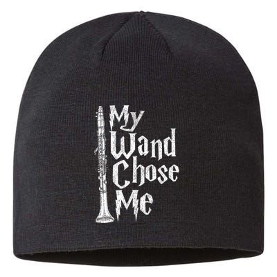 My Wand Chose Me Clarinet Player Clarinetist Music Lover Sustainable Beanie