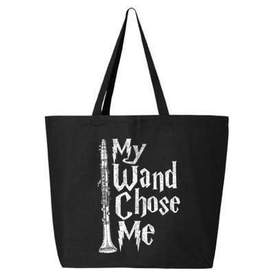 My Wand Chose Me Clarinet Player Clarinetist Music Lover 25L Jumbo Tote