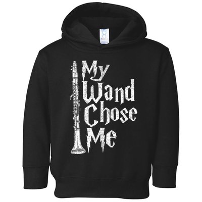 My Wand Chose Me Clarinet Player Clarinetist Music Lover Toddler Hoodie