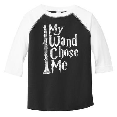 My Wand Chose Me Clarinet Player Clarinetist Music Lover Toddler Fine Jersey T-Shirt
