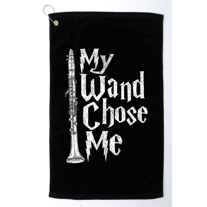 My Wand Chose Me Clarinet Player Clarinetist Music Lover Golf Towel