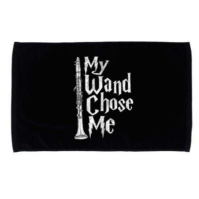 My Wand Chose Me Clarinet Player Clarinetist Music Lover Microfiber Hand Towel