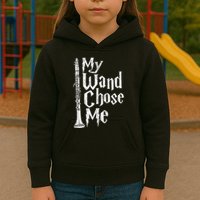 My Wand Chose Me Clarinet Player Clarinetist Music Lover Kids Hoodie