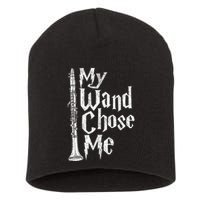 My Wand Chose Me Clarinet Player Clarinetist Music Lover Short Acrylic Beanie