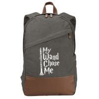 My Wand Chose Me Clarinet Player Clarinetist Music Lover Cotton Canvas Backpack