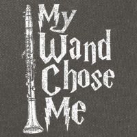 My Wand Chose Me Clarinet Player Clarinetist Music Lover Cotton Canvas Backpack