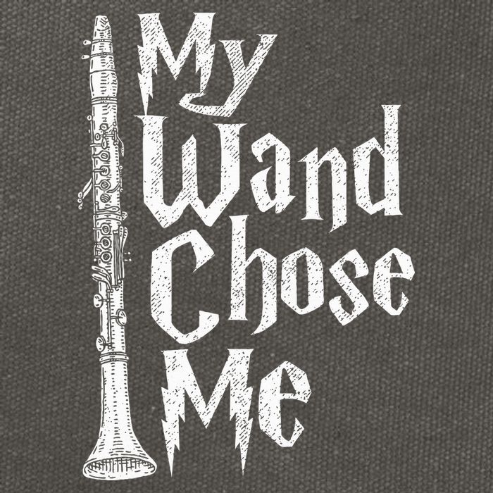 My Wand Chose Me Clarinet Player Clarinetist Music Lover Cotton Canvas Backpack