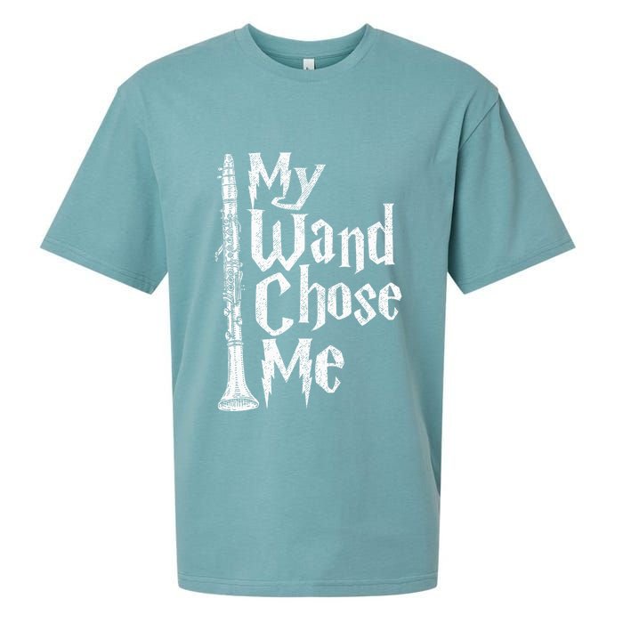 My Wand Chose Me Clarinet Player Clarinetist Music Lover Sueded Cloud Jersey T-Shirt