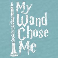 My Wand Chose Me Clarinet Player Clarinetist Music Lover Sueded Cloud Jersey T-Shirt
