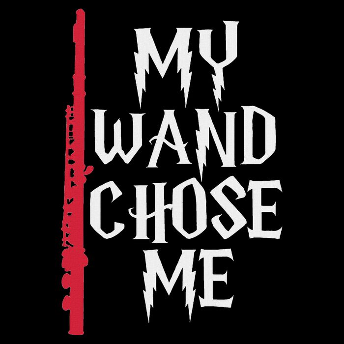 My Wand Chose Me Flute Funny Flute Player Flutist Mousepad