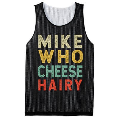 Mike Who Cheese Hairy Funny Humor Embarrassing Mesh Reversible Basketball Jersey Tank