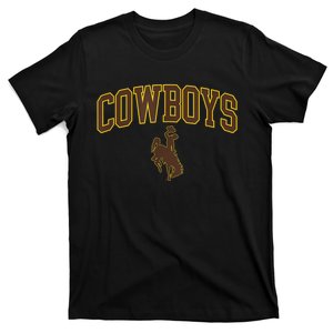 Mens Wyoming Cowboys Apparel Cowboys Arch & Logo T-Shirt