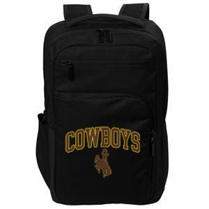 Mens Wyoming Cowboys Apparel Cowboys Arch & Logo Impact Tech Backpack