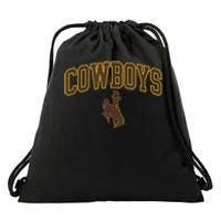 Mens Wyoming Cowboys Apparel Cowboys Arch & Logo Drawstring Bag