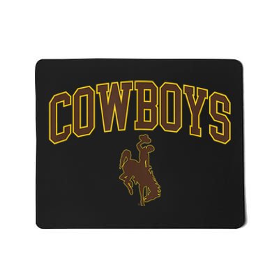 Mens Wyoming Cowboys Apparel Cowboys Arch & Logo Mousepad