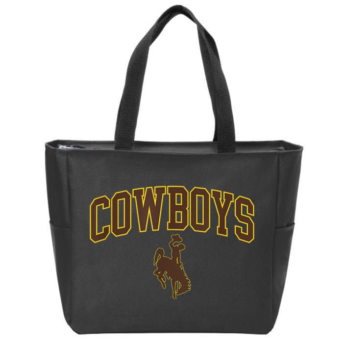 Mens Wyoming Cowboys Apparel Cowboys Arch & Logo Zip Tote Bag