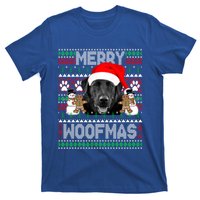 Merry Woofmas Cute Black Labrador Dog Ugly Sweater Great Gift T-Shirt