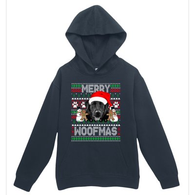 Merry Woofmas Cute Black Labrador Dog Ugly Sweater Great Gift Urban Pullover Hoodie