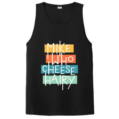 Mike Who Cheese Hairy Chest Man Gag Outfit Adult PosiCharge Competitor Tank