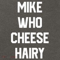 Mike Who Cheese Hairy Funny Adult Humor Word Play Cotton Canvas Backpack