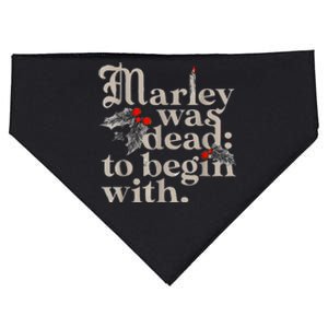 Marley Was Dead To Begin With Funny Novelty USA-Made Doggie Bandana