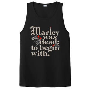 Marley Was Dead To Begin With Funny Novelty PosiCharge Competitor Tank