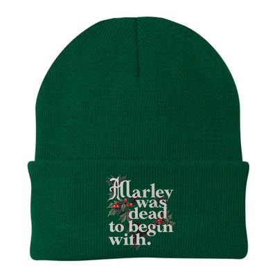 Marley Was Dead To Begin With Funny Novelty Knit Cap Winter Beanie