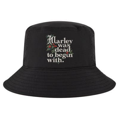 Marley Was Dead To Begin With Funny Novelty Cool Comfort Performance Bucket Hat