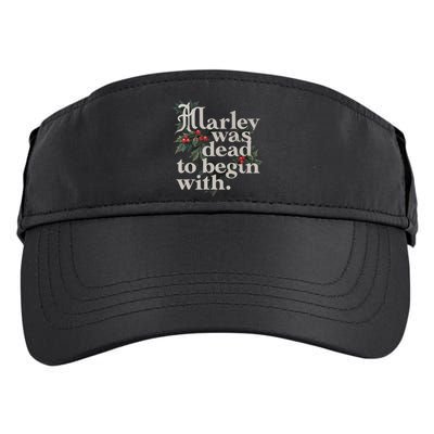 Marley Was Dead To Begin With Funny Novelty Adult Drive Performance Visor