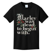 Marley Was Dead To Begin With Funny Novelty Kids T-Shirt