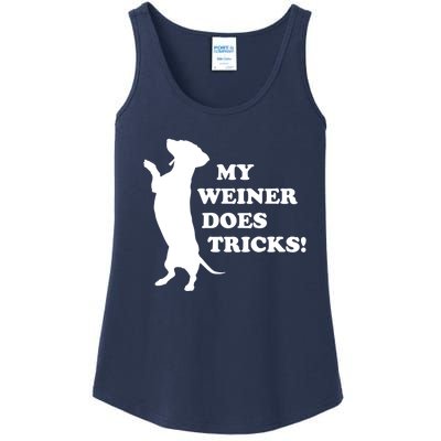 My Weiner Does Tricks Funny Dachshund Gift Ladies Essential Tank