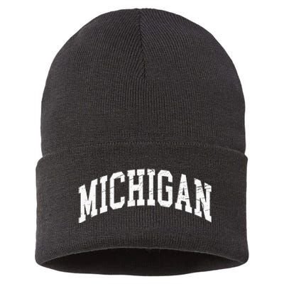 Michigan Worn Design Classic Sustainable Knit Beanie